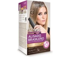 Kativa Profesional Alisado Brasileno Pro Skirtas šviesiems plaukams Estuche 6 Piezas