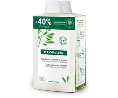 "Klorane" itin švelnus avižų šampūnas 2x400ml
