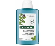 Klorane Aqua Mint Detox Šampūnas mėtų detoksikuojantis šampūnas 200ml