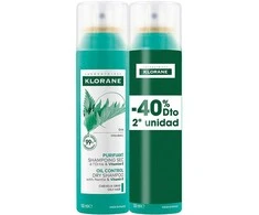 Klorane Purifying Sausas šampūnas Nettle 2x, 150 ml