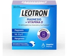 Leotron Magnesium+Vitamin D maisto papildas magnis su vit D 30 vnt