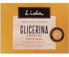 LIDA SOAP 100% NATURAL ORIGINAL GLYCERINE LOT 2 x 125 gr