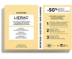 Lierac Sunissime Bronceado maisto papildas saugiam buvimui saulėje 2 x 30 vnt kapsulių