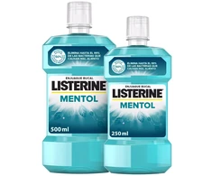 Dantų šepetėlis "Listerine Mentol" burnos skalavimo skystis 500+250ml