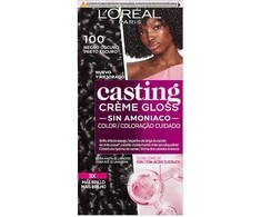L'Oreal CASTING CREME GLOSS #100 - dark juodas 180 ml