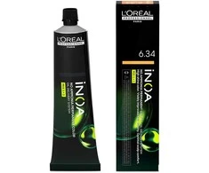 L‘Oreal Professionnel iNOA plaukų dažai | spalva: 6.34 - Dark Golden Copper Blonde, 60 ml