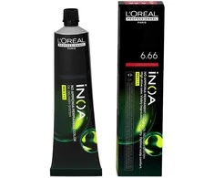 L‘Oreal Professionnel iNOA plaukų dažai | spalva: 6.66 - Dark Deep Red Blonde, 60 ml