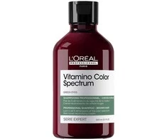 L'oreal Professionnel Vitamino Color Spectrum Žalias Dyes raudonus atspalvius neutralizuojantis šampūnas, 300 ml