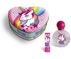 Dantų šepetėlis Cartoon Animacinis filmas Lorenay Unicorn Love Estuche Corazon EDT, 50 ml lūpų dažai
