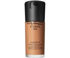 Matinis makiažo pagrindas MAC Studio Fix Fluid SPF 15 24HR Matte Foundation + Oil Control, spalva: NW25, 30 ml