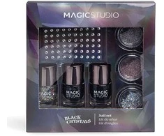 Idc Institute Idc Magic Studio Juodas Crystals nagų rinkinys