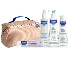Mustela BABY-CHILD Žalias VANITY TOILETRY BAG CASE 5 pc