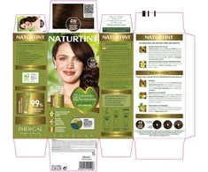 Naturtint plaukų dažai be amoniako 4 d. – spindintis tamsiai rudas atspalvis, 170 ml