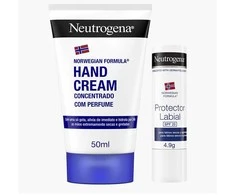 "Neutrogena" kvepiantis rankų kremas 50ml + lūpų priežiūros priemonė Spf 20 4,8g