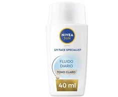 Nivea Sun Fluido Diario Protección Facial Spf50 Tono Claro, 40 ml
