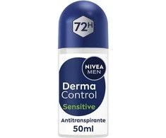 Nivea Men Derma Control Sensitive Desodorante Roll-On rutulinis dezodorantas vyrams, 50 ml