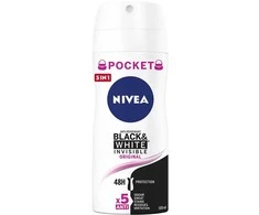 Nivea Juodas &amp; Baltas Invisible Original Dezodorantas Purškiklis, 100 ml