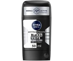 Nivea Men Juodas y Baltas Invisible Original Desodorante Stick, 50 ml
