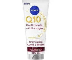 Nivea Q10 Reafirmante Crema Antiarrugas Cuello y Escote, 200 ml