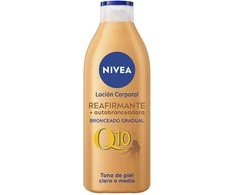 Nivea Q10 Reafirmante Autobronceadora Loción Corporal, 400 ml