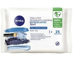 Nivea Refreshing 3-in-1 MAKEUP REMOVAL WIPES 25 u