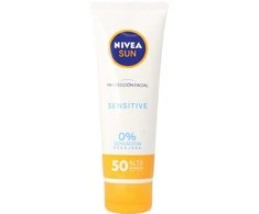 "Nivea Sun Facial Sensitive Spf50" Kremas nuo saulės veidui 50ml