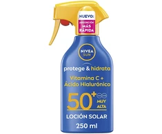Nivea SUN PROTECTS &amp; HYDRATES sun lotion spray SPF50+ 250 ml