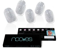 Nooves Láminas De Uñas De Gel Dazzling Diva Premium Glam Glitter Gris 20 U