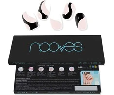 Nooves Premium Glam Baltas Cow Gel Foils 20 U