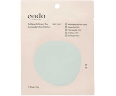 Ondo Beauty 365 CAFFEINE &amp; Žalias TEA antioxidant eye patches 2 u