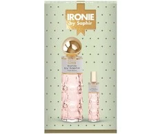 ‎Saphir Ironie Pour Femme komplektas woda perfumowana spray 200ml + woda perfumowana spray 30ml