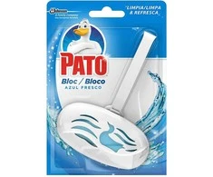 PATO WC BLOC mėlynas water cleans &amp; sanitizes device + replacement 40 gr