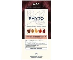 Phyto Color Permanent Hair Dye 6.66 Intense Cherry Raudona Brown, 50 ml