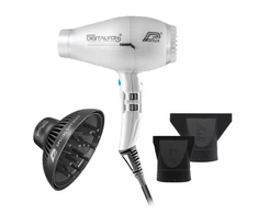 Plaukų džiovintuvas Parlux Digitalyon + MagicSense® difuzorius, sidabrinės spalvos