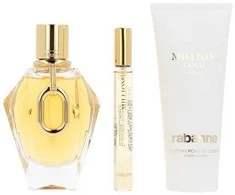 Paco Rabanne Rabanne Million Gold For Her Parfum Purškiklis, 90 ml rinkinys 3 vnt.