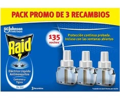 Raid ANTI-MOSQUITO PROTECTION x 3 spare parts