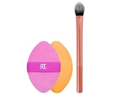 Set Real Techniques: Miracle Makeup Sponge Rožinė + Miracle Makeup Sponge Oranžinis + Real Techniques Eyeshadow 242