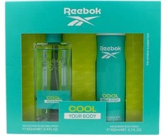 Reebok Cool Your Body rinkinys moterims (EDT, 100 ml + purškiamas dezodorantas, 150 ml)