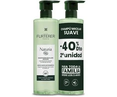Rene Furterer NATURIA ultra-gentle micellar Šampūnas without sulfates pack 2 x 400 ml