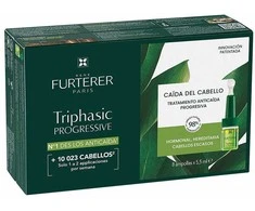 produktas Skirtas progresuojančiam plaukų slinkimui René Furterer Triphasic Progressive 8x5,5ml