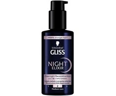 Schwarzkopf Gliss Night Eliksyras Sérum Puntas Abiertas, 100 ml