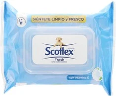 Scottex Drėgnos Tualetinio Popieriaus Servetėlės 74 Vienetai