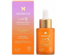 Sesderma C-Vit 5 Liposomal Serum Skaistinamojo poveikio liposominis veido serumas, 30 ml