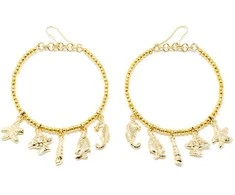 Shabama FORMENTOR earrings #shiny auksinis 1 u