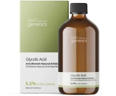 „Skin Generics“ glikolio rūgšties valiklis nuo spuogų 5,5, 250 ml