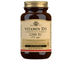 Solgar Vitaminas D3 2200 TV (55 mcg) 100 kapsulių