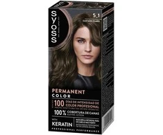 Syoss PERMANENT COLOR #5.1-Castaño Claro 1 u