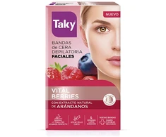 Taky Frutos Rojos Bandas Cera Faciales Depilatorias 16 U