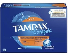 Tampax Compak S Plus 18 tamponų