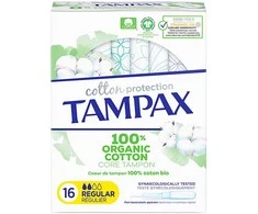"Tampax Organic" įprasti tamponai 16 vienetų